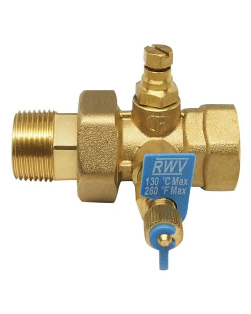 9517T DZR Brass Fixed Orifice Static Balancing Valve Red White Valve